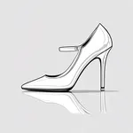 classic white heels image